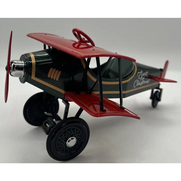 Hallmark Kiddie Car Classics 1930 Custom Biplane 1998 Gold Crown Exclusive Q - Picture 1 of 6